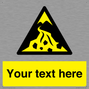 Custom Warning: Debris flow zone